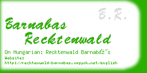 barnabas recktenwald business card